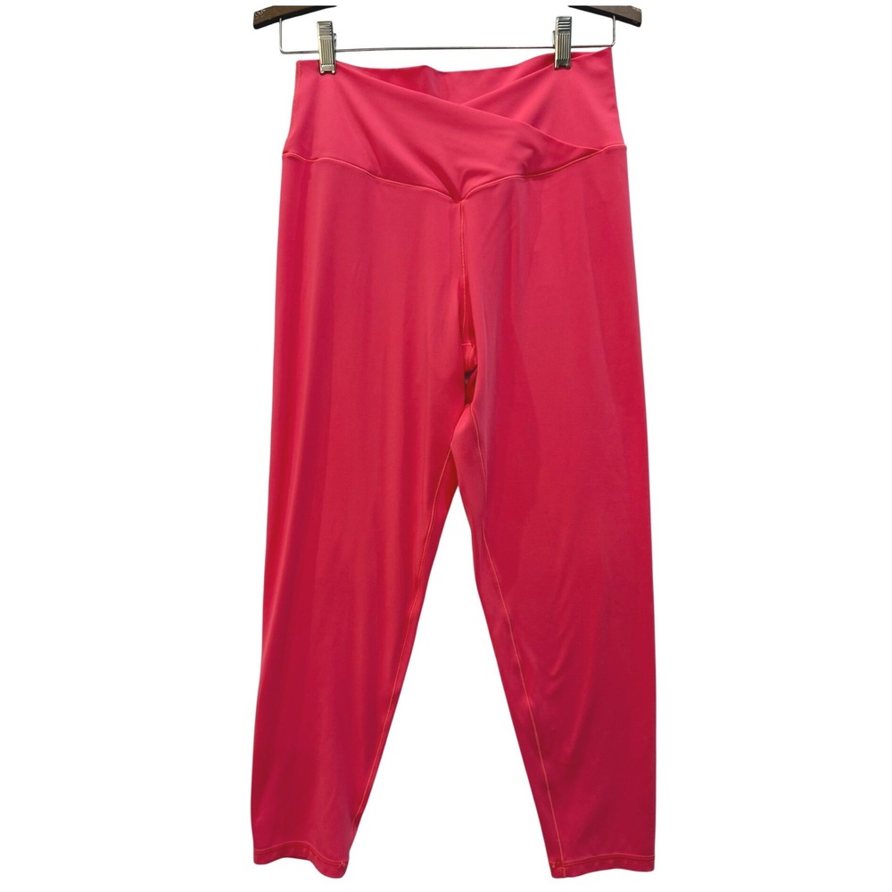 OFFLINE by Aerie Real Me Crossover 7/8 Leggings High Rise Coral Pink XL